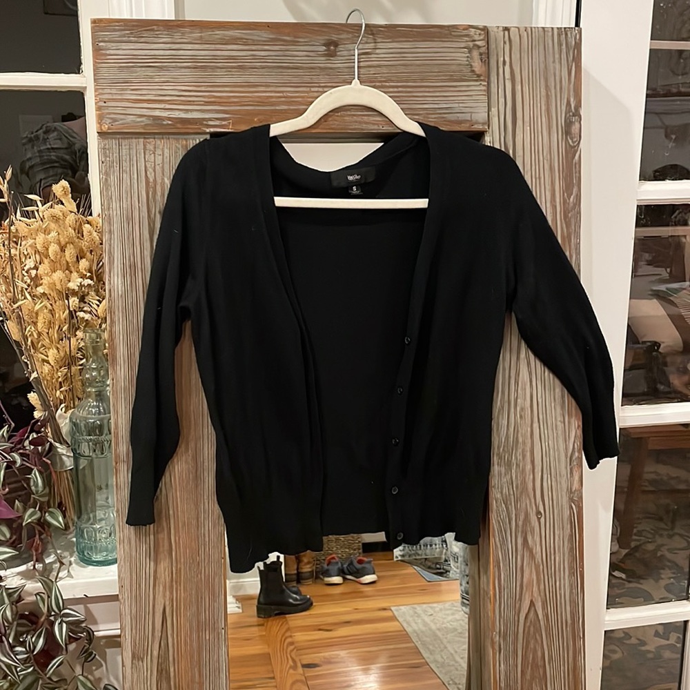 Button up black cardigan